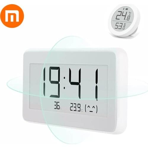 In Stock Original Xiaomi Mijia Qingping BT4.0 Wireless Smart Electric Digital Indoor&Outdoor Hygrometer Therometer Clock Tools