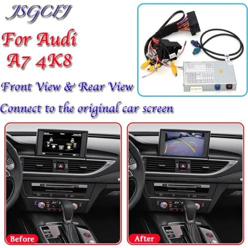 Reversing Camera Display Improve Decoder For Audi A7 4K8 MMI 2018~2021 Interface Parking Backup Rear Front Camera Adapter