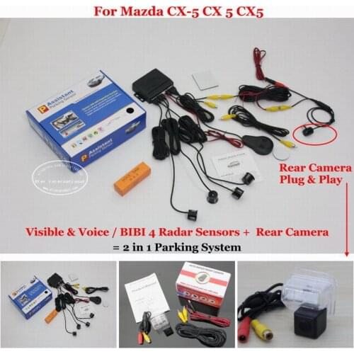 For Mazda CX-5 CX 5 CX5 Car Parking Sensors Rear View Camera Auto Alarm System Sensor Reverse