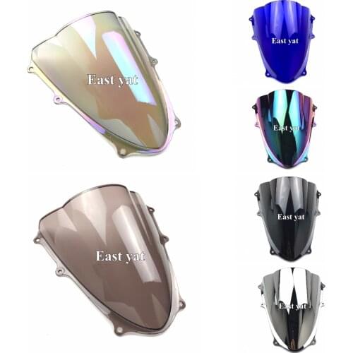 For Suzuki GSXR 1000 GSXR1000 K9 2009-2016 2010 2011 2012 2013 2014 2015 16 Motorcycle Double Bubble Black Windshield WindScreen