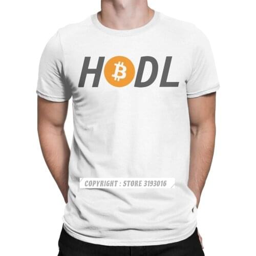 HODL Bitcoin T Shirts Cryptocurrency Crypto Btc Blockchain Mens Printed Tshirt Cotton O Neck Christmas Tee Shirt Adult T-Shirt