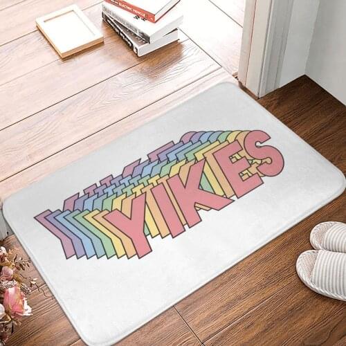 YIKES Doormat Carpet Mat Rug Polyester Anti-slip Floor Decor Bath Bathroom Kitchen Balcony 40*60