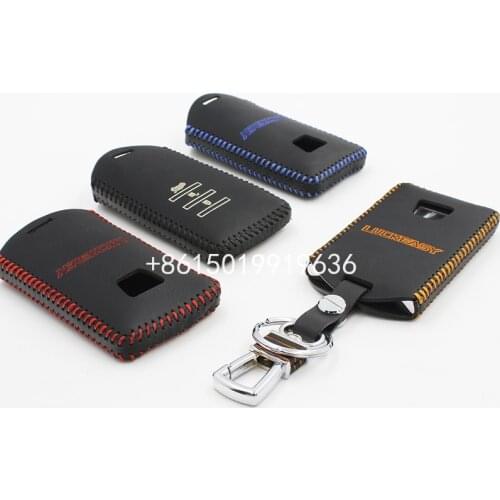 For luxgen 7 mpv M7 U7 trubo 2016 2017 suv Leather Car Key cover key case wallet holder