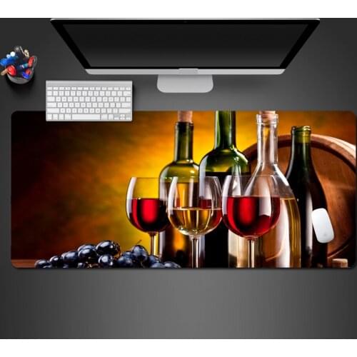 Noble Red Wine Mouse Pad High Quality PC Gaming Pad Computer Gamer Like Rubber Keyboard Mouse Mat To Gamer Christmas Gift