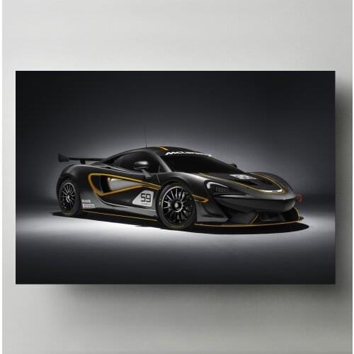 Supercar Posters Mclaren 570s GT4 Luxury car Wall Art Picture and Prints Modern Canvas Paintings for Living Room Decor