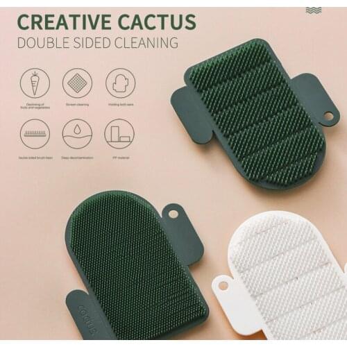 Cactus Bristles Brush, Flexible Filter, Cleaning Brush, Scrub Potatoes, Flexible Cutting Board, Crevice, Wipe The Kitchen