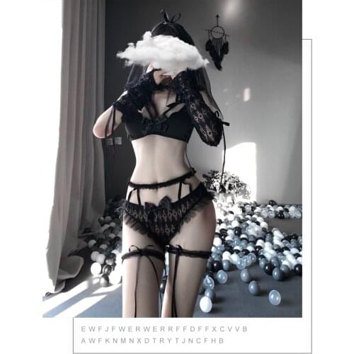 Sexy Bride Cosplay Outfit For Women Japanese AV Actress Costumes Cute Anime See Through Lingerie With Veil Erotic Wedding Set