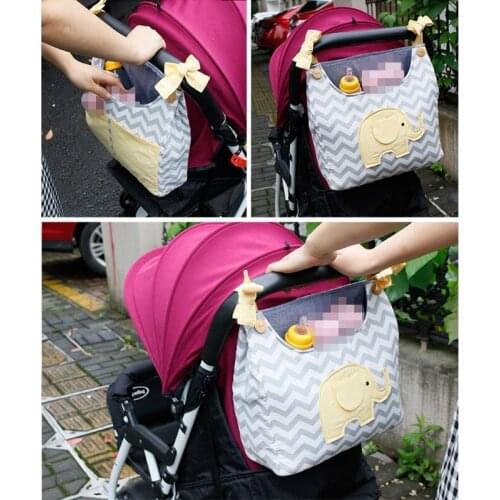 Stroller Bag 2 Pcs Baby Crib Storage Bag Lace-up Hanging Organizer Cot Care Essentials Diaper Pocket Pouch Baby Stroller Accesso