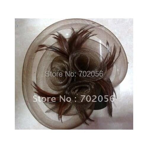 Veil Feather Pin-up Fur Fascinator Hair Clip Top Hat Wedding Fascinator 20pcs/lot#1951
