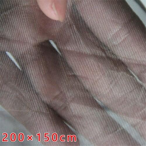 100% Silver Fiber Fabric Mesh Blocking Signal/EMF/RF/Frequency/Microwave For Wallet Garments, Drapes, Bedding, Curtains,Tents