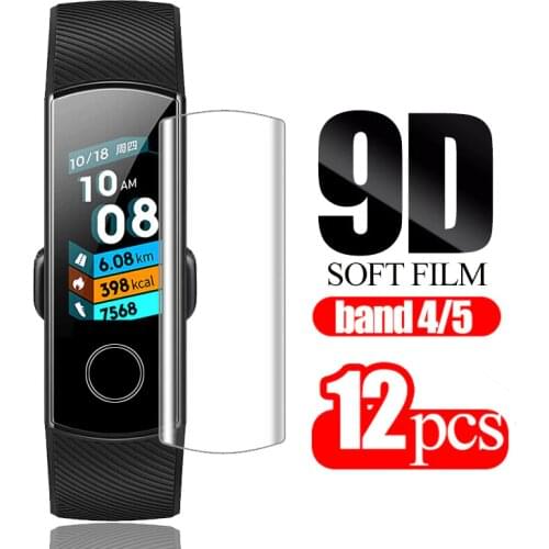 12pcs For huawei honor band 5 screen protector honor band 4 Film soft Films on band4 band5 Smart Bracelet Accessories not Glass