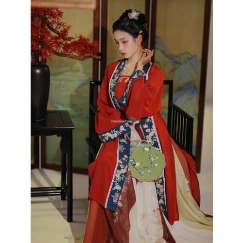 2021 chinese dress oriental womens hanfu costume traditional chinese fairy dance wear fairy princess dress stage performance