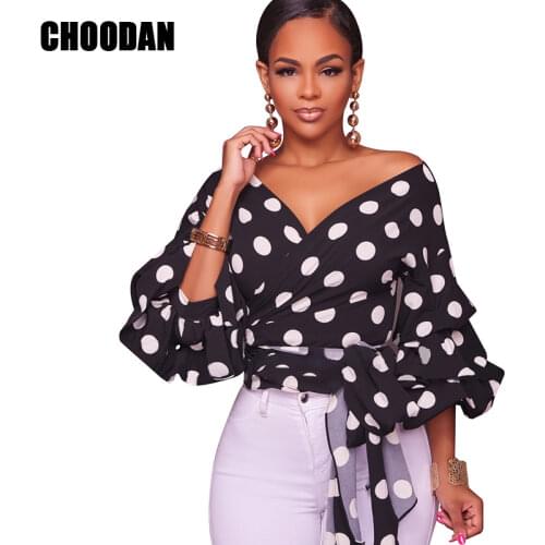 Блузки в горошек CHOODAN China At AliExpress