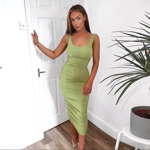 Cramolame Green Summer Dresses