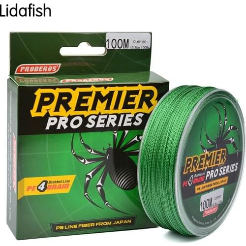 LIDAFASH colors fishing braided line 100 meters PE line fiber from Japan women girls super strong fishing line high quality