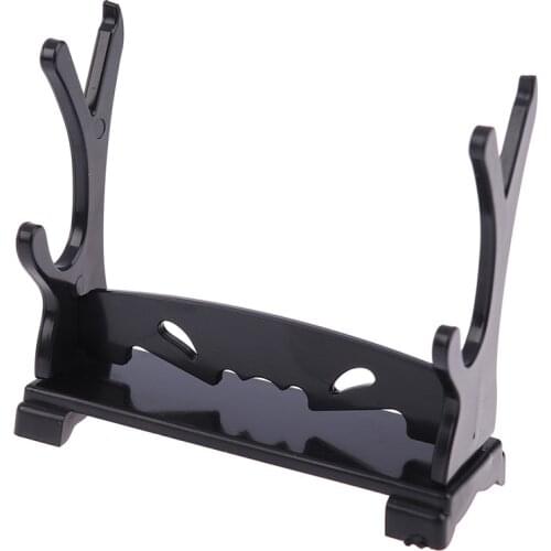 1PCS Black Two Tiers Holder Display Stand for Cartoon and Comics Show Sword Magic Wand CollectionAcrylic Bracket Rack