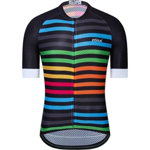 Highly Breathable Men Cycling JerseyTop Pro Team Summer Thin Maillot Ciclismo Short Sleeve mtb Bike Jersey Bicycle Shirt