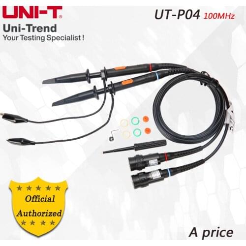 UNI-T UT-P04 100MHz Passive probe ; 100MHz oscilloscope probe; for UTD2072CEX, UTD2102CEX, UTD2102CM, UPO2102CS, UPO2104CS, etc