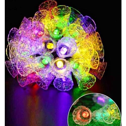 Bells string Light 30 LEDs 6M Solar Lights Garden Decoration Outdoor Christmas Fairy Lamp Strip multicolor LED garland fixtures