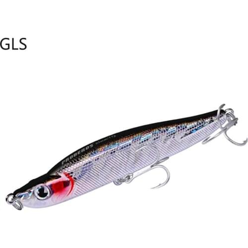 GLS Newest Sea Bass Fishing Lure 9 Color Minnow Floating Artificial Bait 10cm/17g Hard Bait Plastic Fishing Accessories