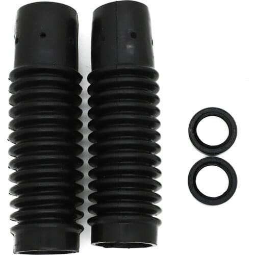 2Pcs Motorcycle Front Fork Boots Rebuild Kit Gaiters Gators Rubber Dirt Dust Cover for Honda S90 CT90 CT110 CL90 CB125 CL125