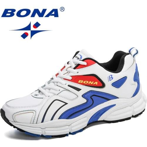 BONA 2020 New Designers Casual Sneakers High Quality Shoes Men Chaussures Homme Luxury Brand Work Shoes Man Leisure Footwear