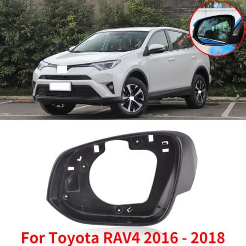 CAPQX For Toyota RAV4 2016 2017 2018 Outside Rearview Mirror Frame Lens cover rear view mirror guarder shell Reverse Cap Case