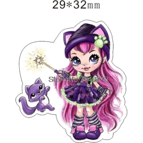 Lovely Cartoon movie charactor girl Flatback Resin Planar Cabochon for DIY Craft 29*32mm RET1612