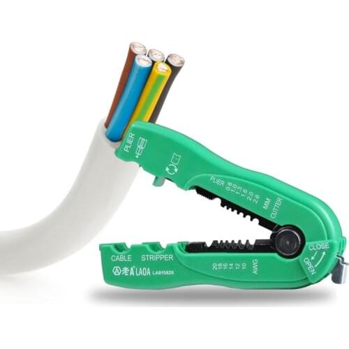 LAOA LA815826 0.8-2.6mm multifunction wire cutter cable stripper line wire stripping crimp tool mini portable hand tools