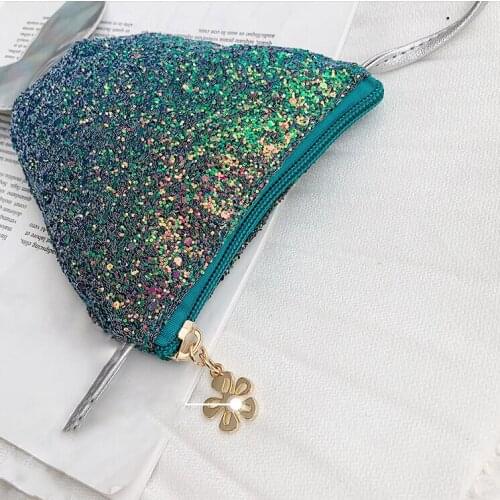 2019 New Brand Children Sequins Mini Messenger Bag Cute Mermaid Tail Party Bag Girls Lovely PU Shoulder Crossbody Bags 5 Color