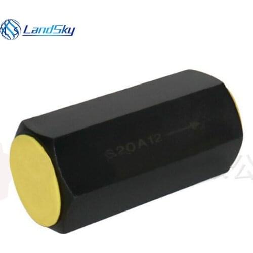 One way check valve flow control check valve adjustable spring loaded check valve S20A12