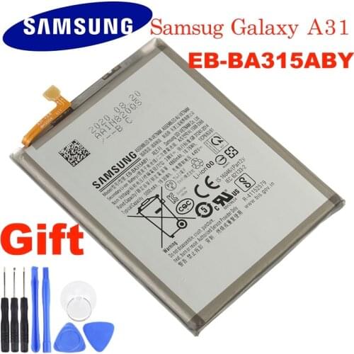 SAMSUNG Original Battery EB-BA315ABY For Samsung Galaxy A31 2020 Edition 5000mAh Authentic Phone Replacement Battery