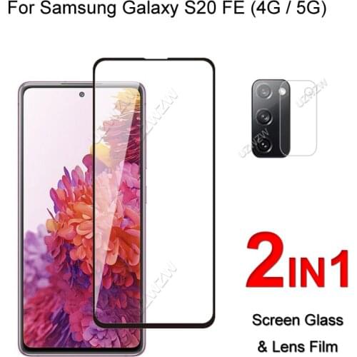 Full Cover Glass For Samsung Galaxy S20 FE 5G 4G Screen Protector Protective Tempered Glass Explosion Proof & Camera Lens Film