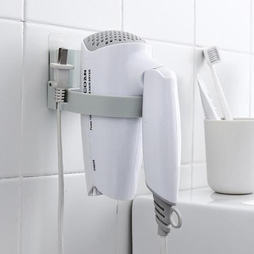 Simple Blow Dryer Storage Shelf Punch-free Toilet Toilet Hair Dryer Rack Bathroom Plant Stand Blow Dryer