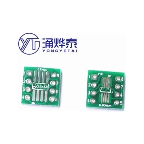YYT Adapter board SOP8 SSOP8 TSSOP8 1.27mm/0.65mm patch to in-line DIP patch to in-line conversion board