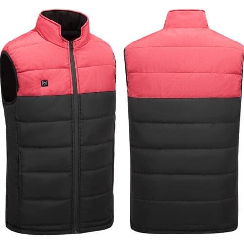 Couples USB Heated Vest Men Vest Women Smart Heated Jacket Insulation 2020 Winter Outdoor Camping Snow Riding Vest Running Coat