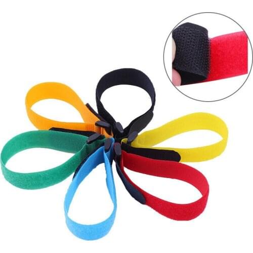 10pcs Self Adhesive Cable Tie Reusable Cord Organizer Wire Loop Strap Holder Battery USB Line Home Storage Wiring Accessories