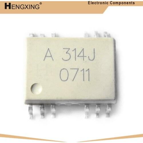 10piece HCPL314J HCPL314 HCPL-314J A314J OPTOISO DRIVER SOP16 New and Original IC In Stock
