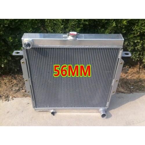 56MM 2ROW Aluminum Radiator For Toyota Land Cruiser 75 Series Landcruiser HZJ75 1990-2001 KIT 91 92 95 98 99 00