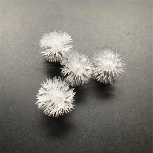 65pcs Furry Ball White Edelweiss Snowflake for String Light outdoor Christmas Wedding party Decoration Garland