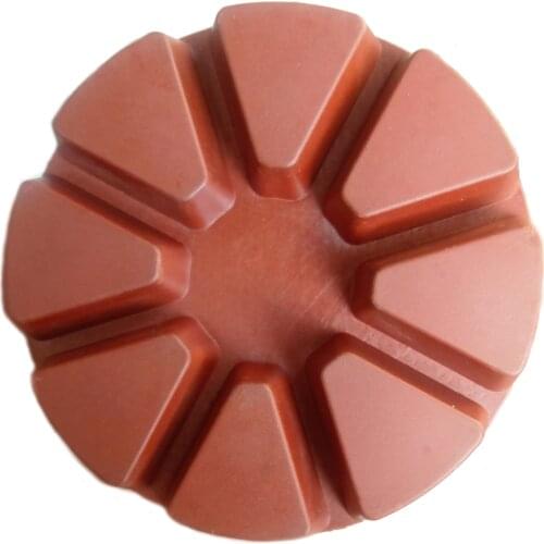 9 pieces set 3 inch Copper hybrid pad transitional Diamond Floor Polishing Pad 80mm 10mm thick