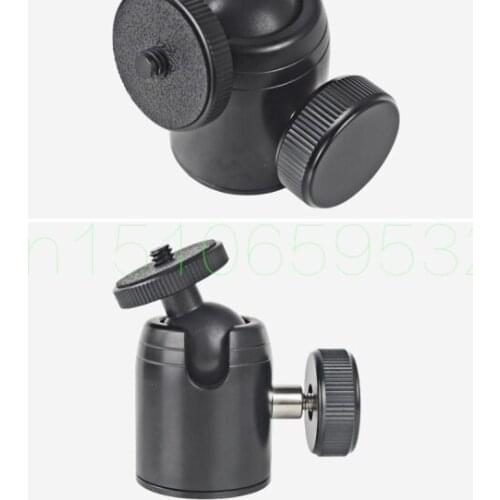 Aluminum Pan tilted head 360 degree Swivel Mini Ball Head Small with 1/4" Screw Mount for DSLR Camera Tripod Monopod Stand