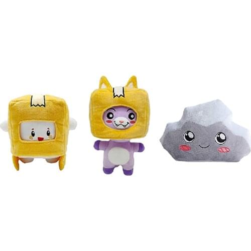 Anime Figures Plush Toy Foxy Plush Toys Removable Flip Reversible Cute Soft Stuffed Animal Doll Gifts Lanky Box Foxy