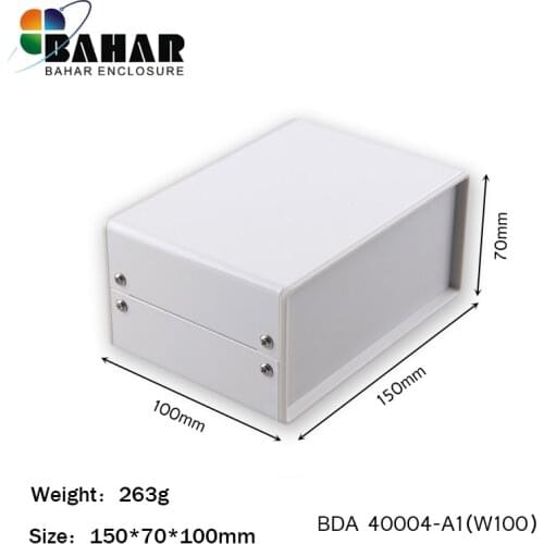 BDA40004(W100) DIY iron instrument case electrical project housing pcb switch metal iron box radiator controller 150*70*100mm