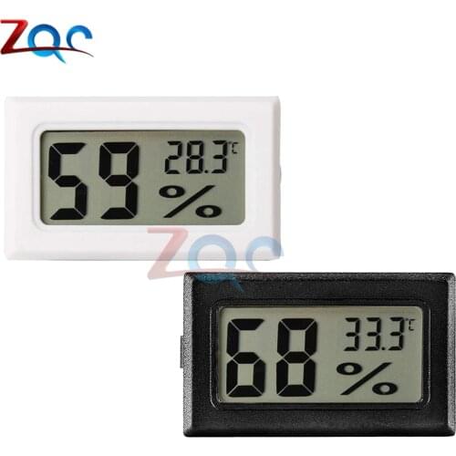 Mini LCD Digital Temperature Humidity Meter Thermometer Hygrometer -50 -70℃ 0-100%RH Gauge Temperature Sensor Humidity Indoor