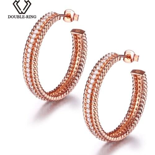 DOUBLE－RING Earrings Rings