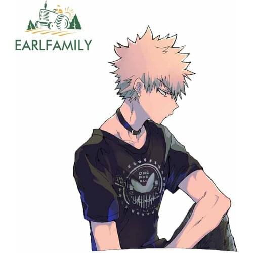 EARLFAMILY 13cm x 9.5cm For Boy Sunscreen Car Stickers Refrigerator Decal Car Accessories Graffiti Waterproof For JDM SUV RV