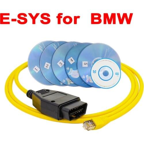 ESYS ENET Cable For BMW F-serie Refresh Hidden Data E-SYS ICOM Coding ECU Programmer OBD2 Scanner Car Diagnostic Auto Tool