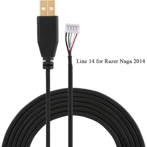 USB Mouse Cable for Razer Naga 2014 Line 14 Replacement Line for Razer Naga Wire