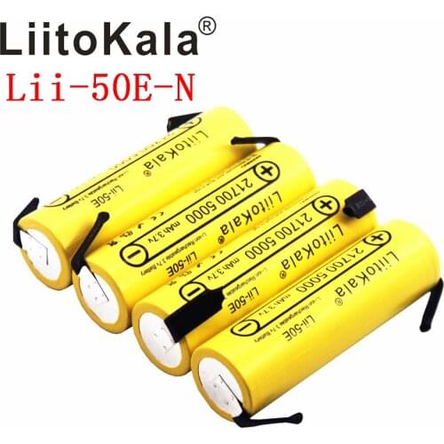 LiitoKala 21700 5000mA Li-ion Battery lii-50E-N 3.7V Discharger 35A Power battery E-tools battery